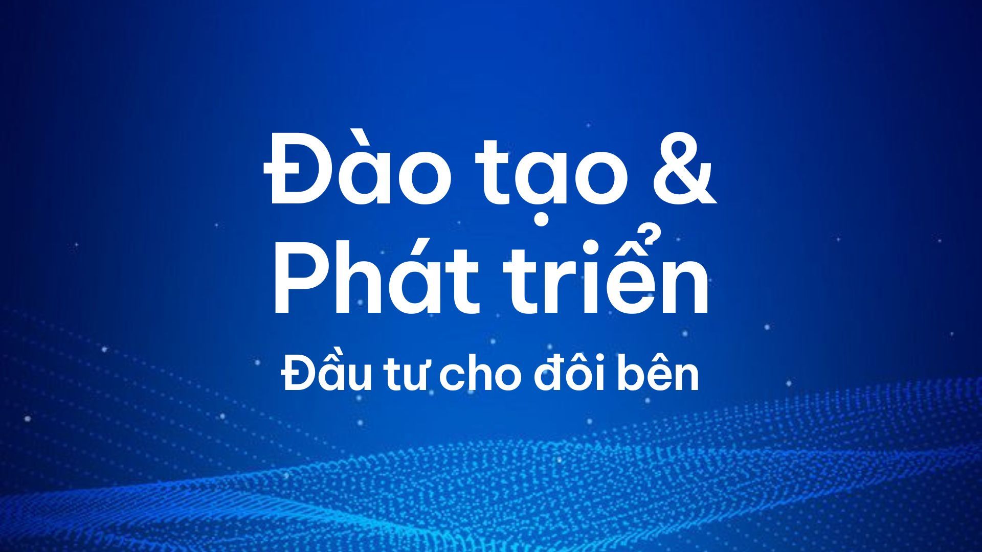 Đào tạo & phát triển: đầu tư giúp doanh nghiệp và nhân sự cùng thăng tiến